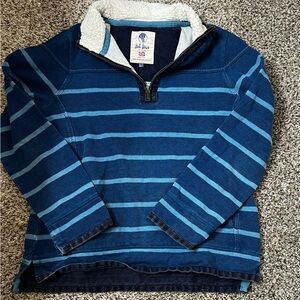 Fat Face Airlie Men’s Cotton Quarter Zip Striped Jumper Blue Size Small (6)